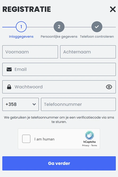 30bet Registratie